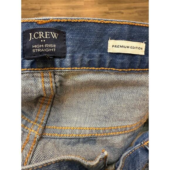 J. Crew Premium Edition High Rise Straight Jean with Button Fly; Size 34 - Picture 7 of 7